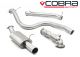 Cobra Sport Ford Fiesta ST 180 (Mk7) (13+) Non-Resonated Turbo-Back Exhaust with Sports Cat, Single Tailpipes