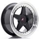 JR Wheels JR6 18x8.5 ET35-40 Custom PCD- Glossy Black w/Machined Lip