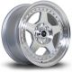 Rota Kyusha 15x7 4x100 ET38 Wheel- Silver with Polished Face