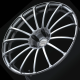 ADVAN MODEL F15 19x9.5 ET50 5x112 Wheel (66.5mm Centre Bore)- Platinum Silver