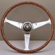 Nardi ANNI 50 Wood Steering Wheel 380mm with Polished Spokes