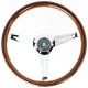 Nardi Classic Wood Steering Wheel 360mm with Polished Spokes