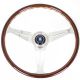 Nardi Classic Wood Steering Wheel 390mm with Polished Spokes (21mm Grip)