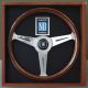 Nardi Classic Wood Steering Wheel 360mm with Polished Spokes (Ltd Edition)