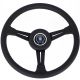 Nardi Classic Leather Steering Wheel 360mm with Black Stitching and Black Spokes (Incl. Trim Ring)