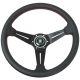 Nardi Classic Perforated Leather Steering Wheel 360mm with Red Stitching and Black Spokes