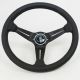 Nardi Deep Corn Perforated Leather Steering Wheel 350mm with Black Stitching and Black Spokes