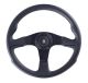Nardi Challenge Leather Steering Wheel 350mm with Black Spokes