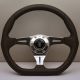 Nardi Kallista Leather/Perforated Leather Steering Wheel 350mm with Polished Spokes