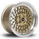 Rota OSMesh 15x8 4x100 ET20 Wheel- Gold with Polished Lip