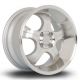 Rota Cup 16x8 4x100 ET35 Wheel- Silver with Polished Lip
