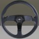 Personal Fitti Leather Steering Wheel 350mm with Black Stitching and Black Spokes