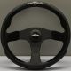 Personal Pole Position Leather/Suede Steering Wheel 350mm with Black Spokes