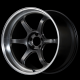 ADVAN R6 18x10.5 ET24 5x114.3 Wheel (EXT Face, 73mm Centre Bore)- Hyper Black Machined Lip