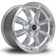 Rota RB 15x7 4x100 ET30 Wheel- Silver with Polished Lip