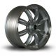 Rota RB 17x7.5 4x100 ET25 Wheel- Silver with Polished Lip