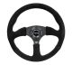 NRG Innovations 350mm Comfort Grip Steering Wheel - Suede w/Black Spokes