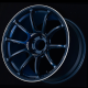ADVAN RZ-F2 18x10 ET35 5x114.3 Wheel (F-3 Face, 73mm Centre Bore)- Racing Titanium Blue Machined Edge