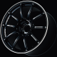 ADVAN RZII 15x5.5 ET45 4x100 Wheel (STD Face, 63mm Centre Bore)- Racing Gloss Black Machined Edge