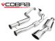 Cobra Sport Seat Leon Cupra R (1M-Mk1) (02-06) Resonated Turbo-Back Exhaust with Sports Cat