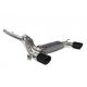 Scorpion Ford Focus RS MK3 (16-17) Cat-Back Exhaust with Electronic Valve- Ceramic Black Twin Daytona Tips