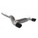 Scorpion Ford Focus RS MK3 (16-17) Cat-Back Exhaust with No Valves- Ceramic Black Twin Daytona Tips