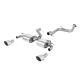 Milltek Sport Ford Focus RS (MK2 305PS) 2.5T (09-10) Non-Resonated Race Cat-Back Exhaust- DTM Polished Tips