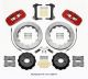 Wilwood Ford Mustang 5.0L GT V8 & 2.3L EcoBoost (15-17) Front Aero6 Brake Kit- 6 Piston, Red Calipers